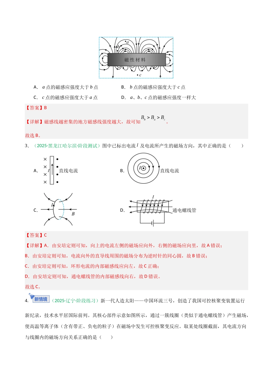 磁场（综合训练）（黑吉辽蒙专用）（教师版）.docx_第2页