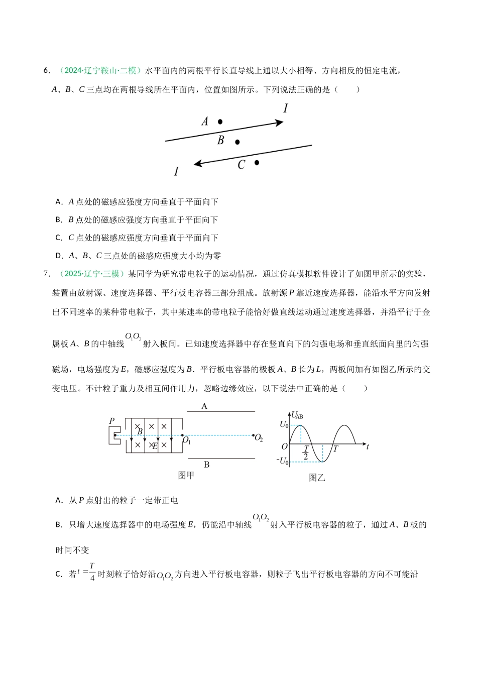 磁场（综合训练）（黑吉辽蒙专用）（学生版）.docx_第3页