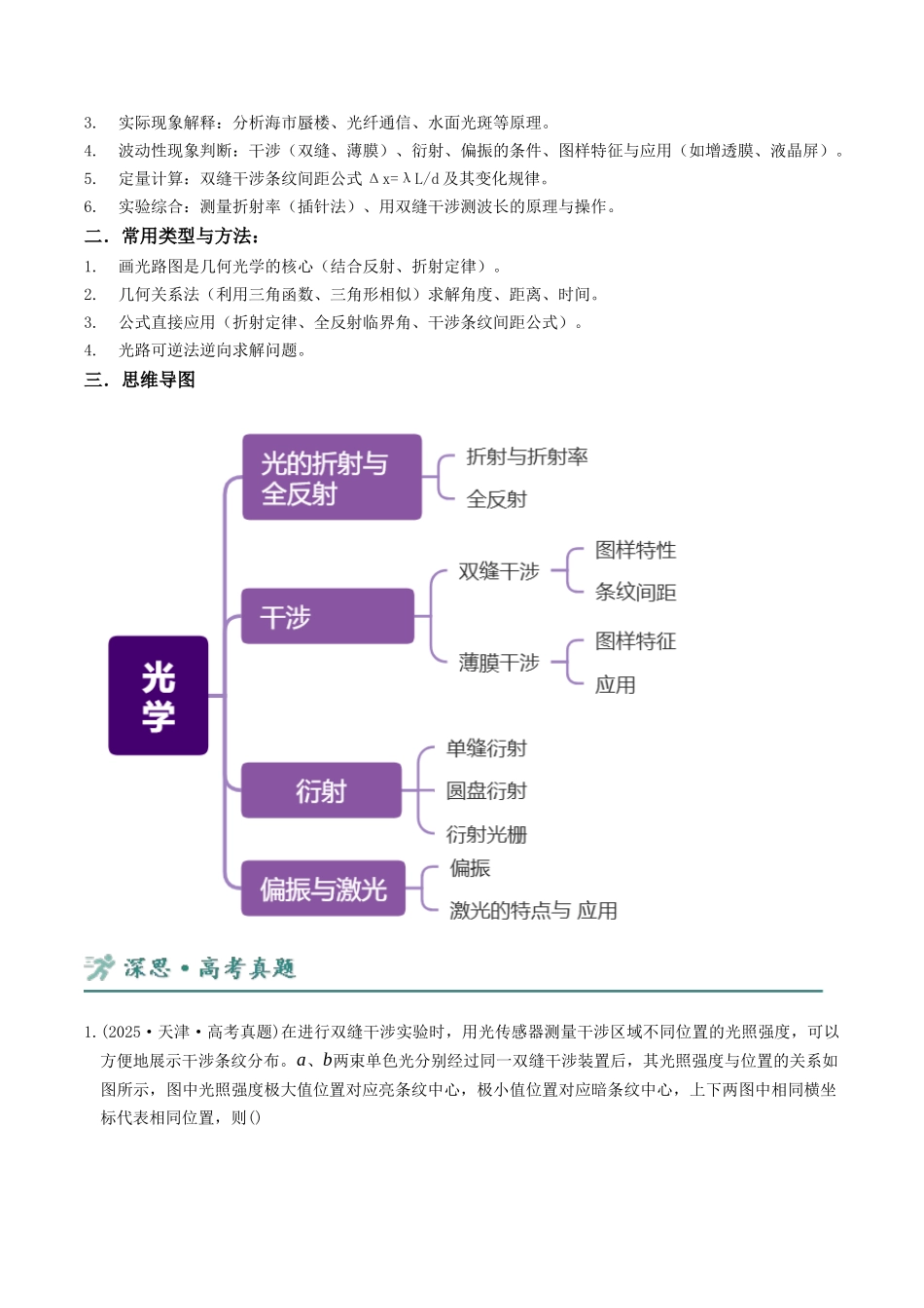 第13讲 光学 讲义 （教师版）.docx_第2页