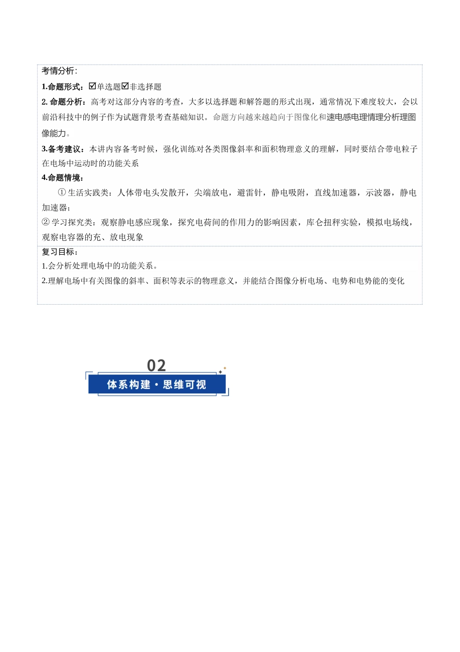 第35讲 电场中的功能关系及图像问题（复习讲义）（湖南专用）（教师版）.docx_第3页