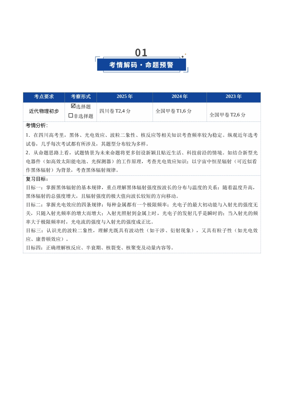 第51讲 近代物理初步(复习讲义)(四川专用)(教师版).docx_第2页