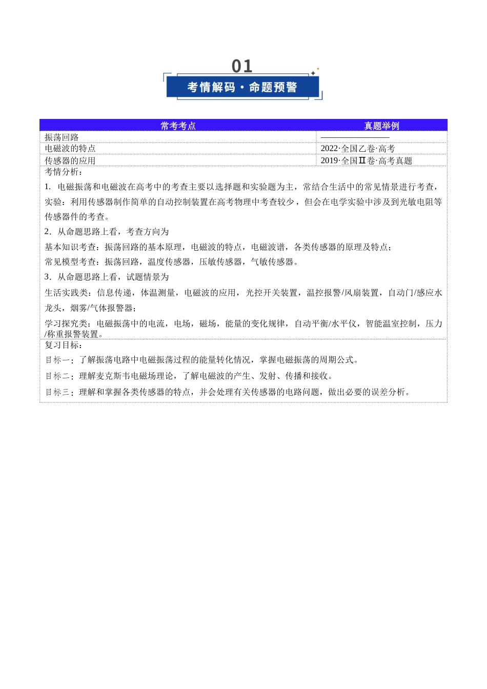 第55讲 电磁振荡与电磁波 传感器（复习讲义）（黑吉辽蒙专用）（学生版）.docx_第2页