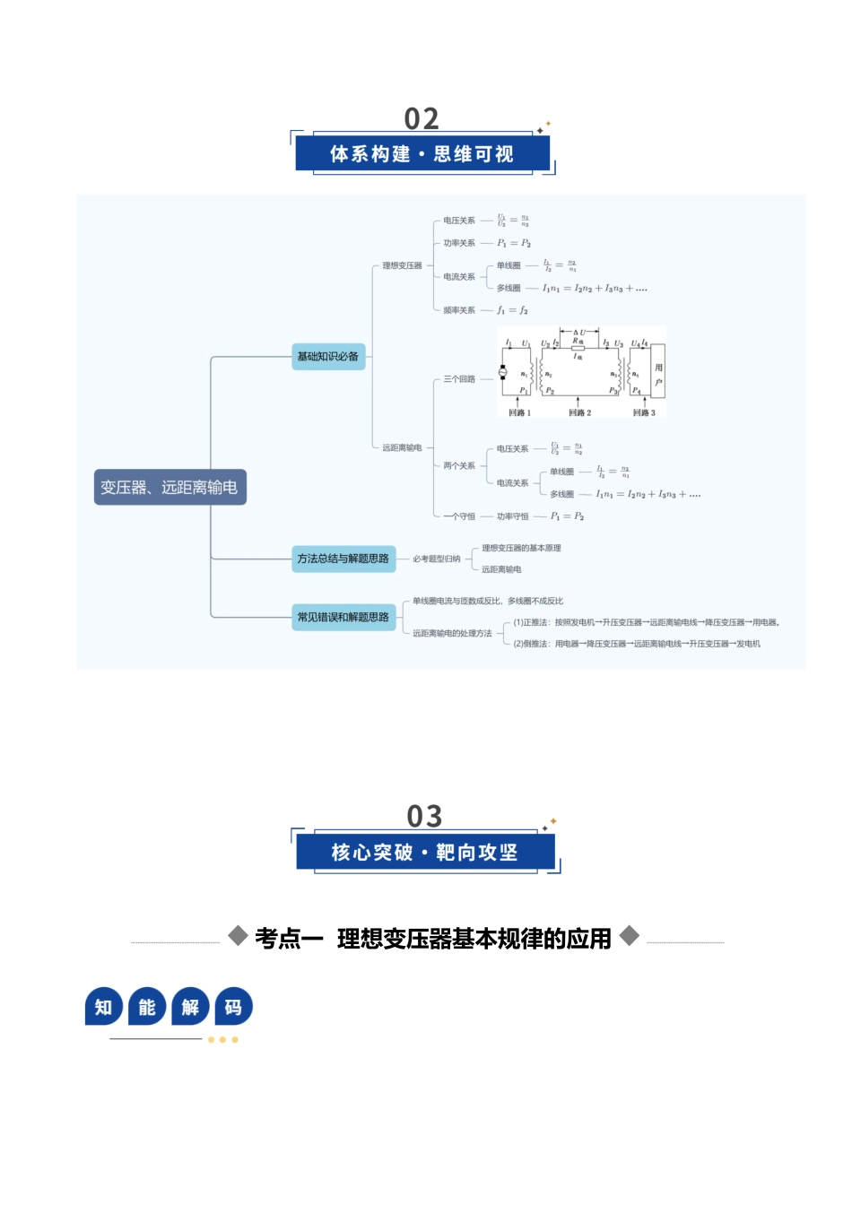 第59讲 变压器  电能的输送（复习讲义）（湖南专用）（教师版）.docx_第3页