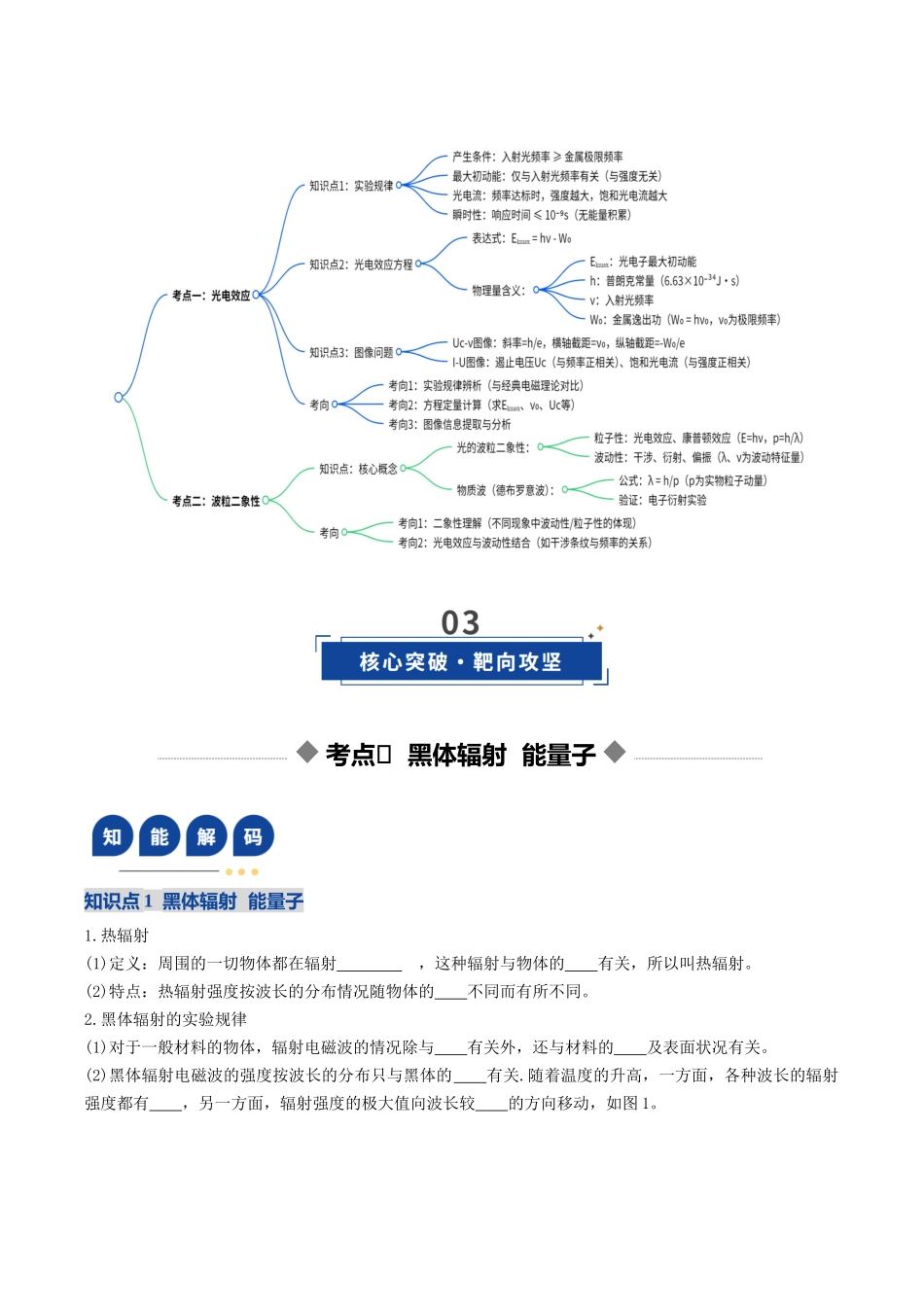 第67讲  光电效应  波粒二象性（复习讲义）（湖南专用）（学生版）.docx_第3页