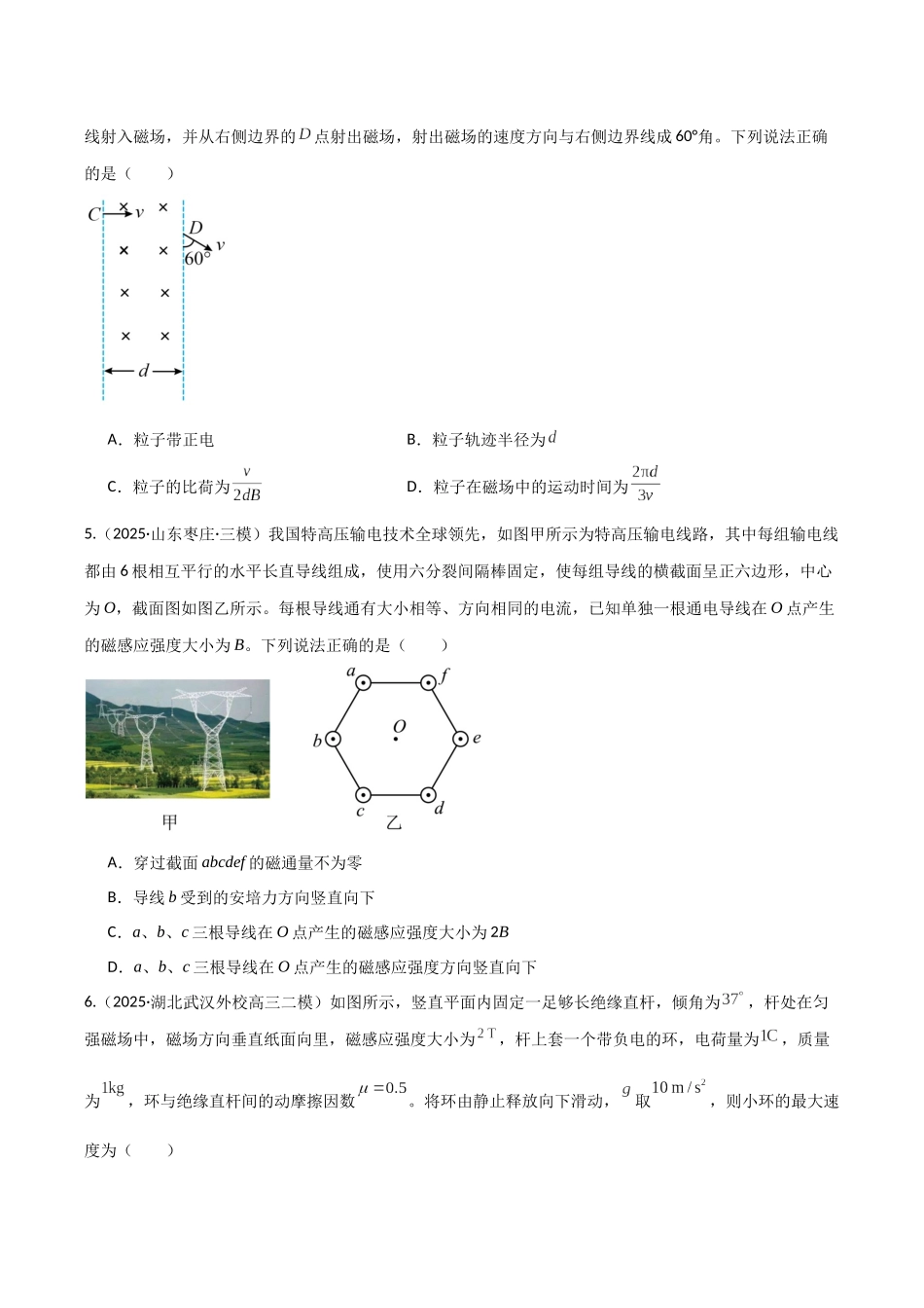 第十一章  磁场（综合训练）（湖南通用）（学生版）.docx_第3页