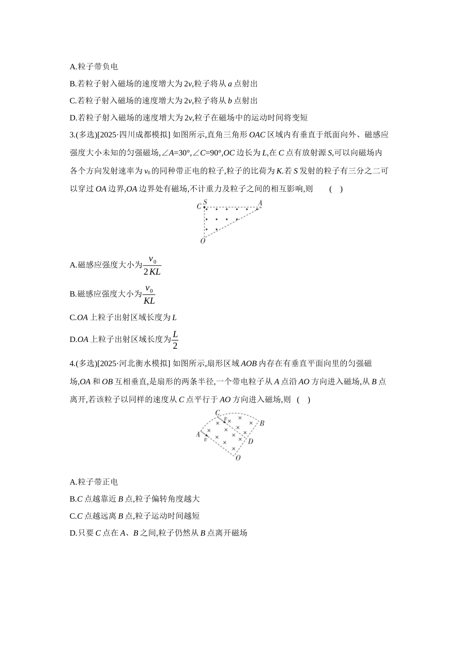 高考物理一轮复习专题练习 专题十七 “几何圆模型”在磁场中的应用.docx_第2页