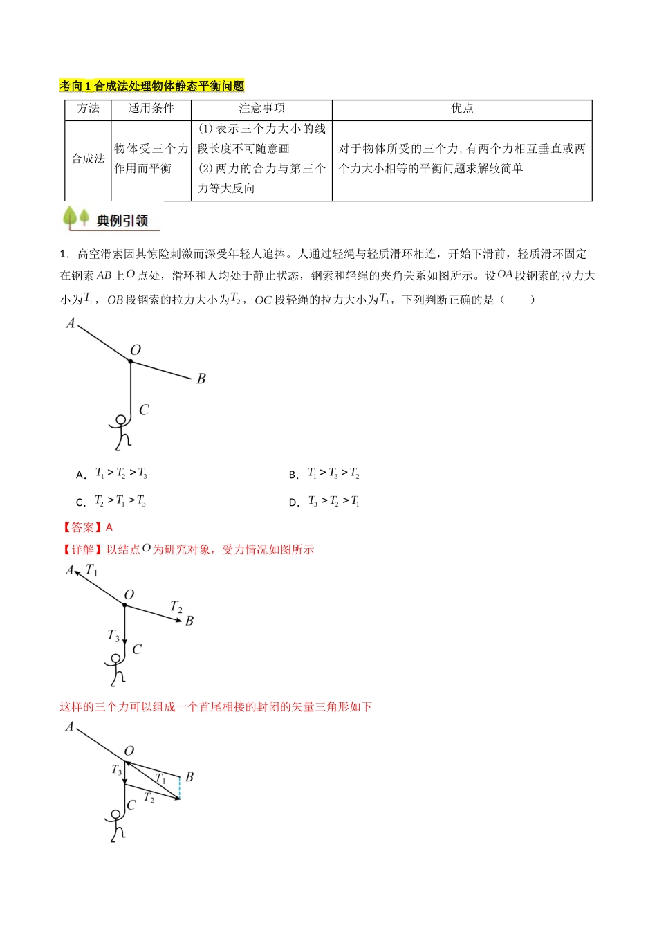考点08 共点力平衡（核心考点精讲精练）（教师版）.docx_第2页