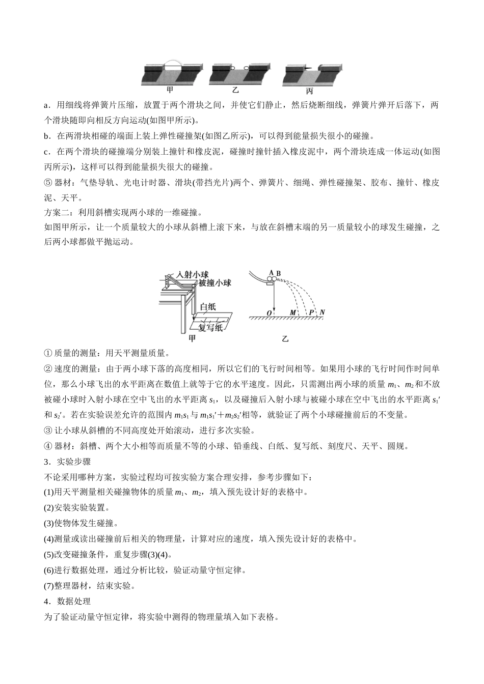 考点28 验证动量守恒定律（核心考点精讲精练）（学生版）.docx_第2页