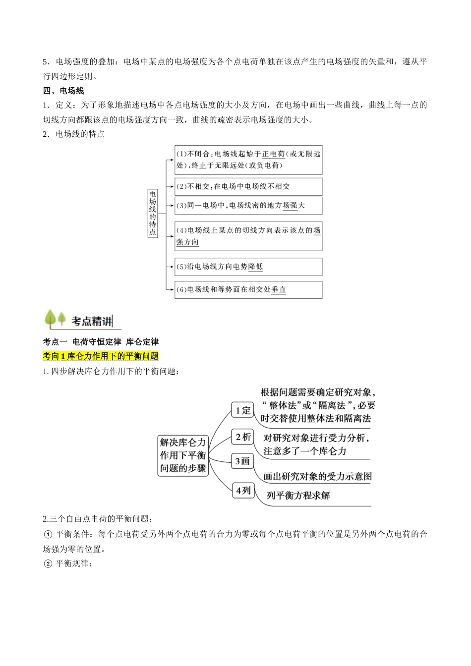 考点32 静电力的性质（核心考点精讲精练）（学生版）.docx_第2页