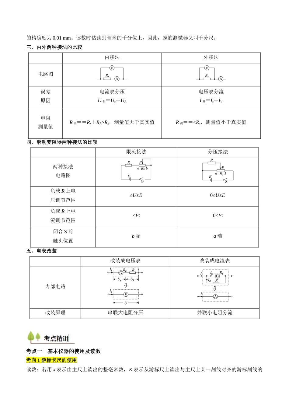 考点37 电学实验基础（核心考点精讲精练）（学生版）.docx_第2页