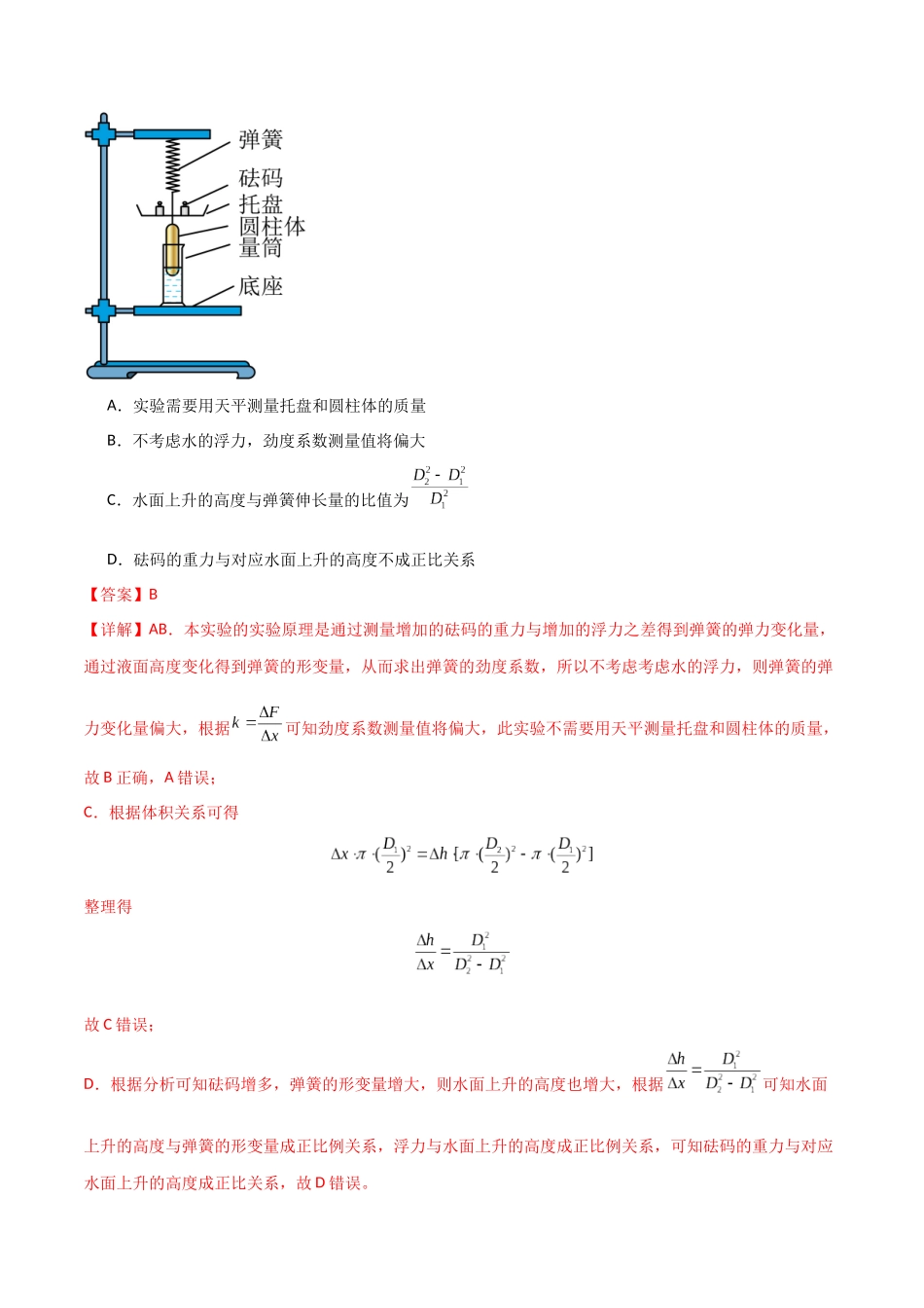 考点巩固卷02 受力分析与相互作用(教师版).docx_第2页