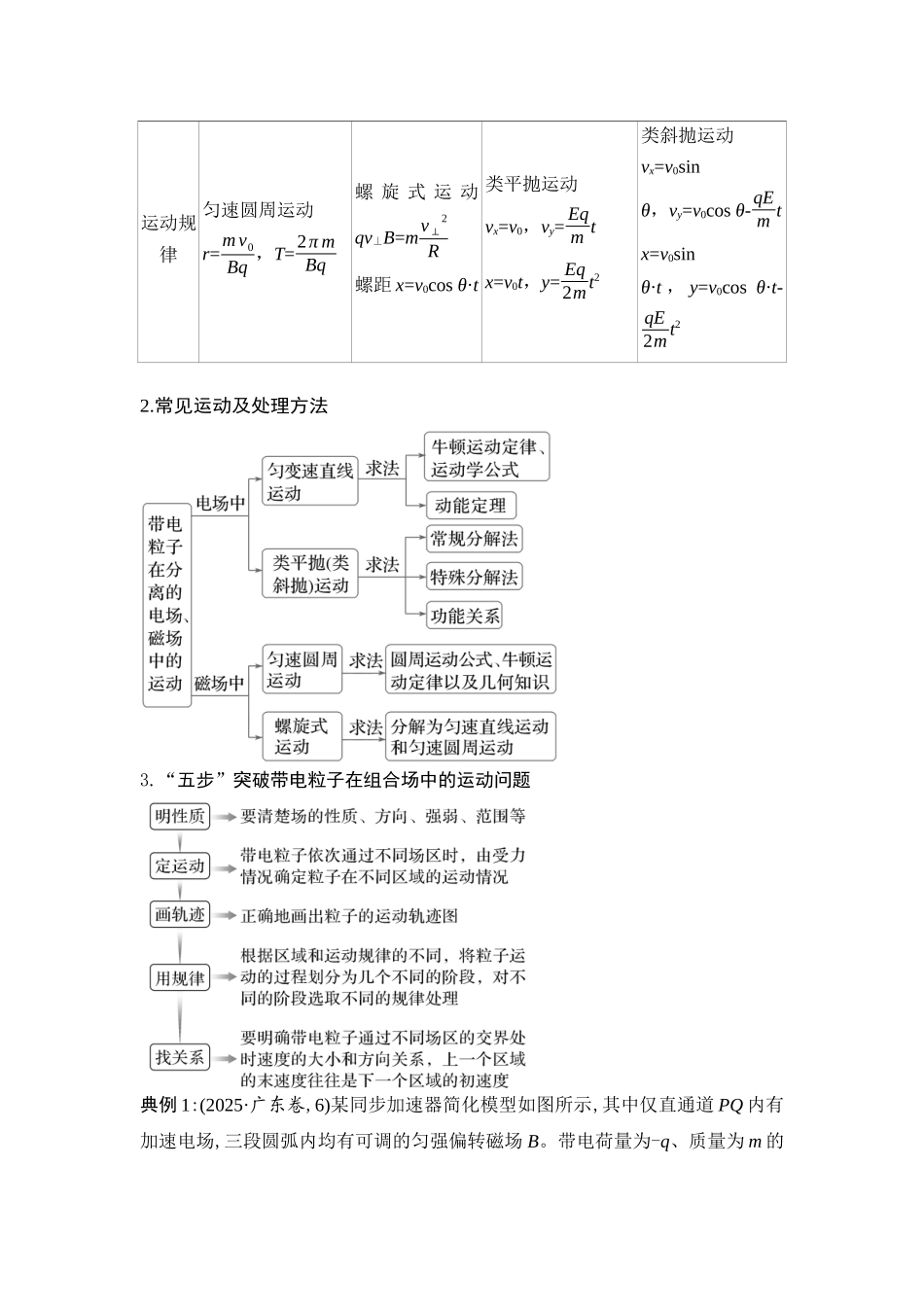物理二轮专题复习讲义 第12讲 带电粒子在复合场中的运动.docx_第2页