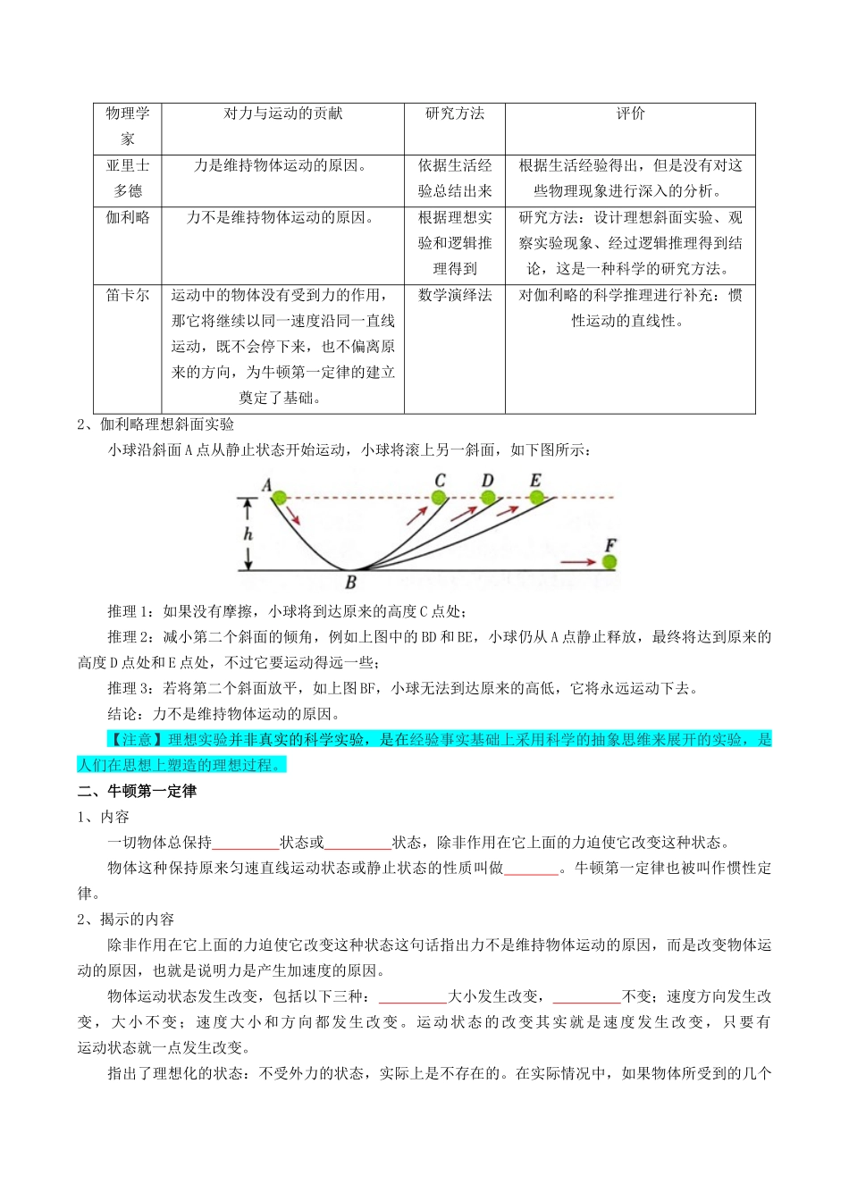 专题03  运动和力的关系（学生版）.docx_第3页