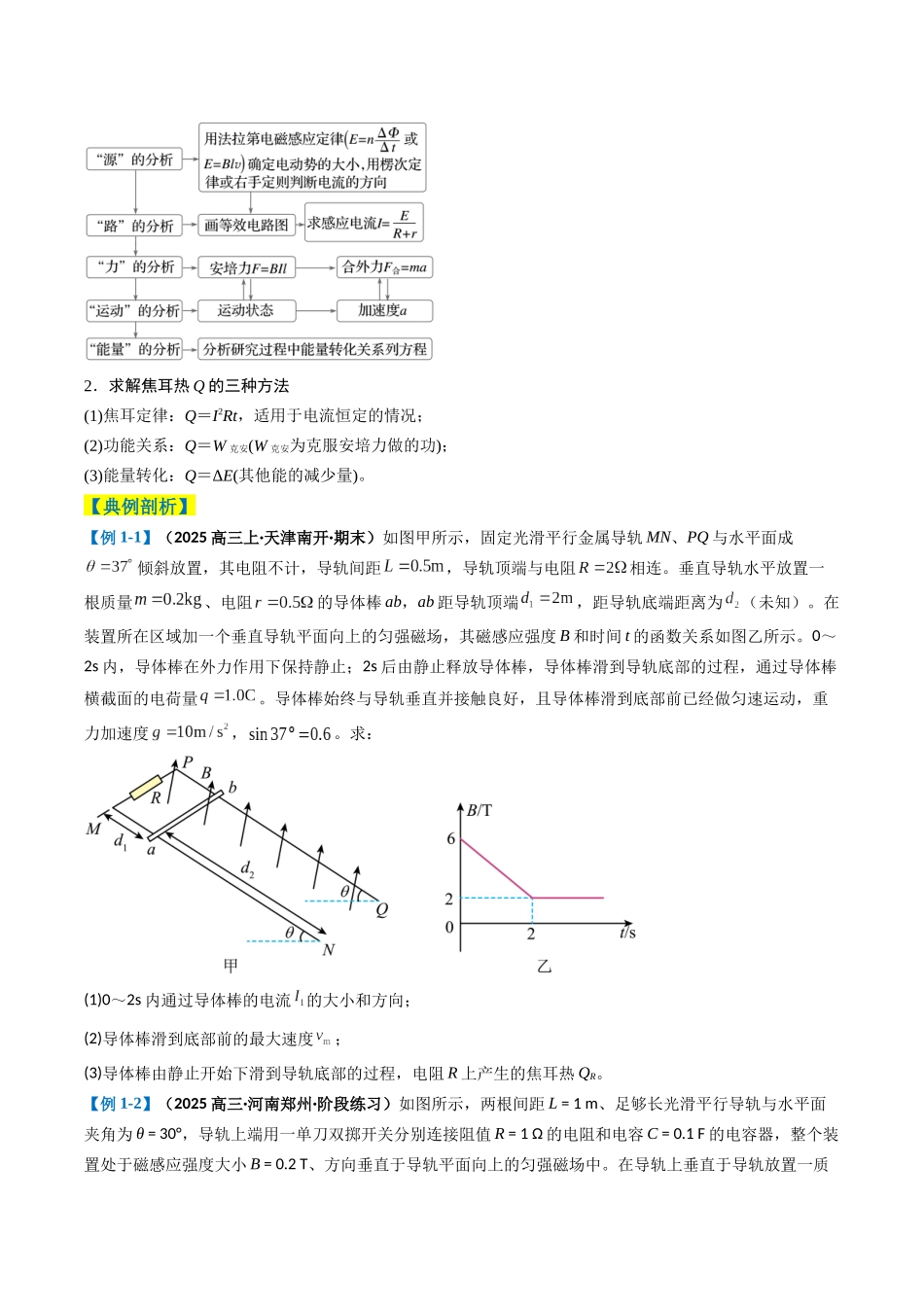 专题18 电磁感应综合题(原卷版).docx_第2页