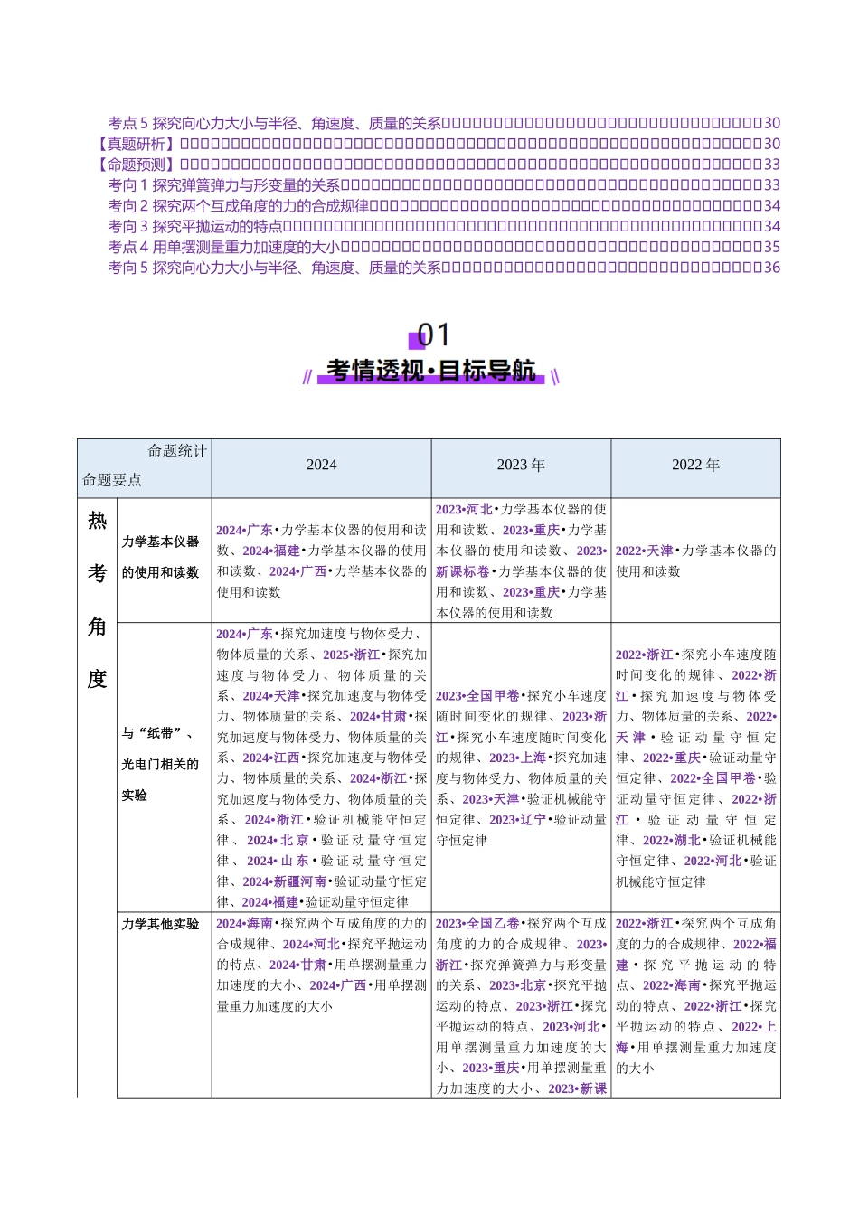 专题19 力学实验(讲义)(学生版).docx_第2页