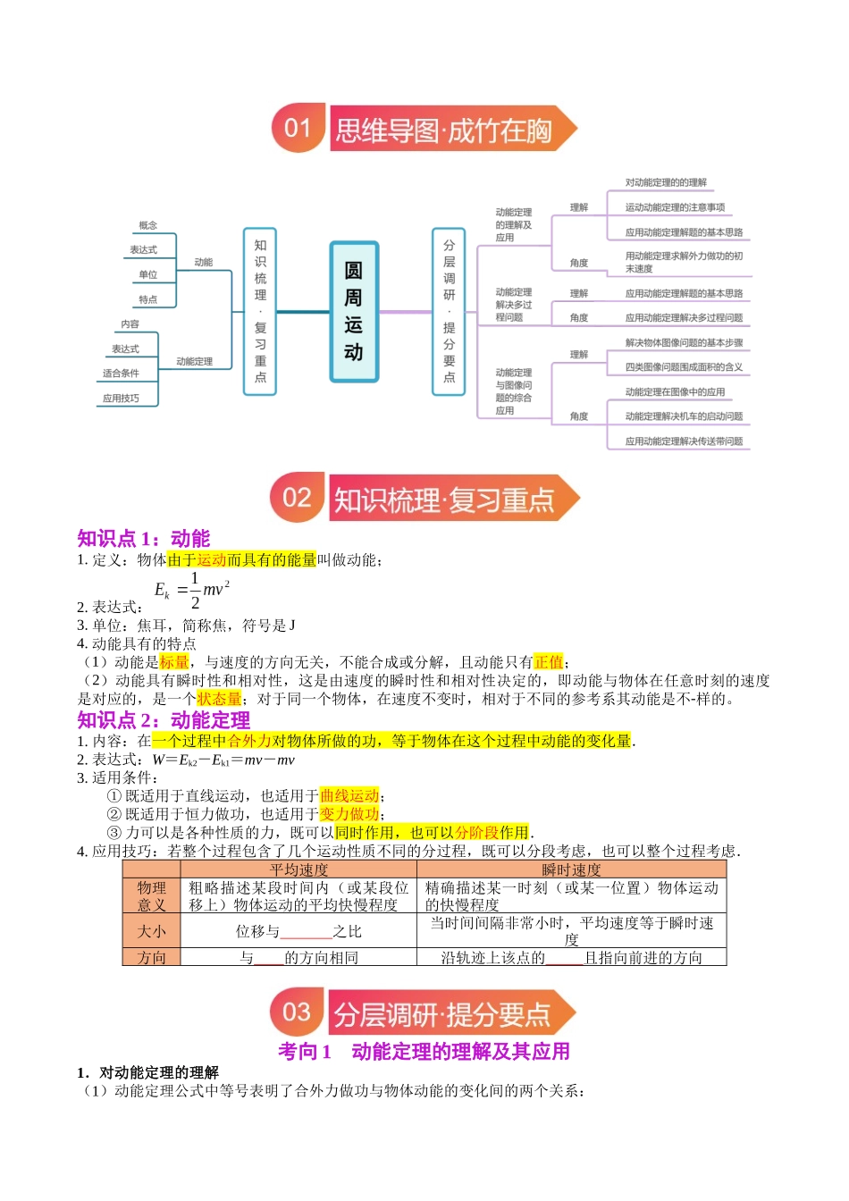 专题22 动能定理及其应用(教师版).docx_第2页