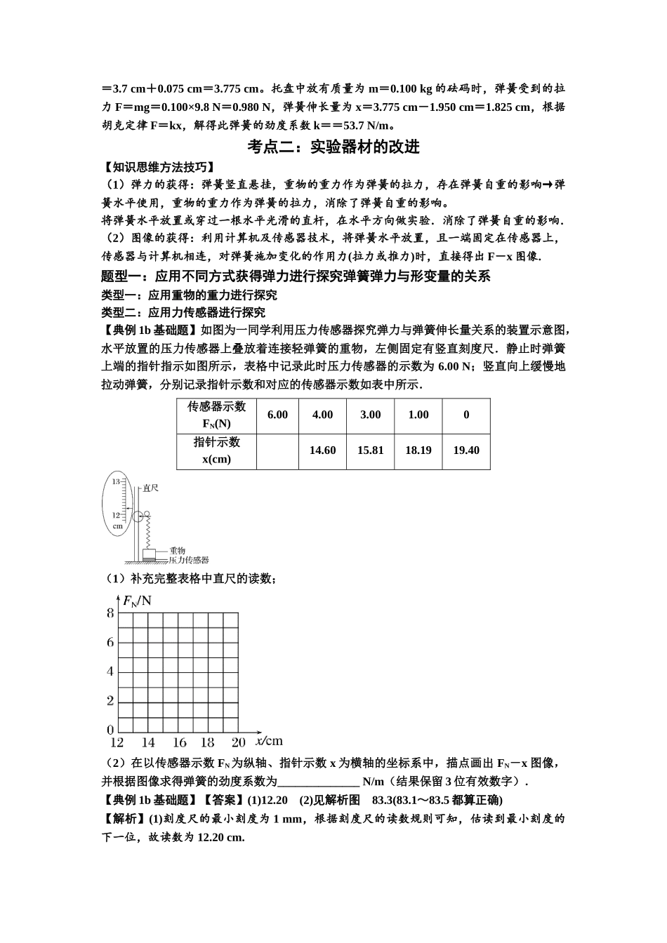 知识点9：探究弹簧弹力与形变量的关系（解析版）.docx_第3页