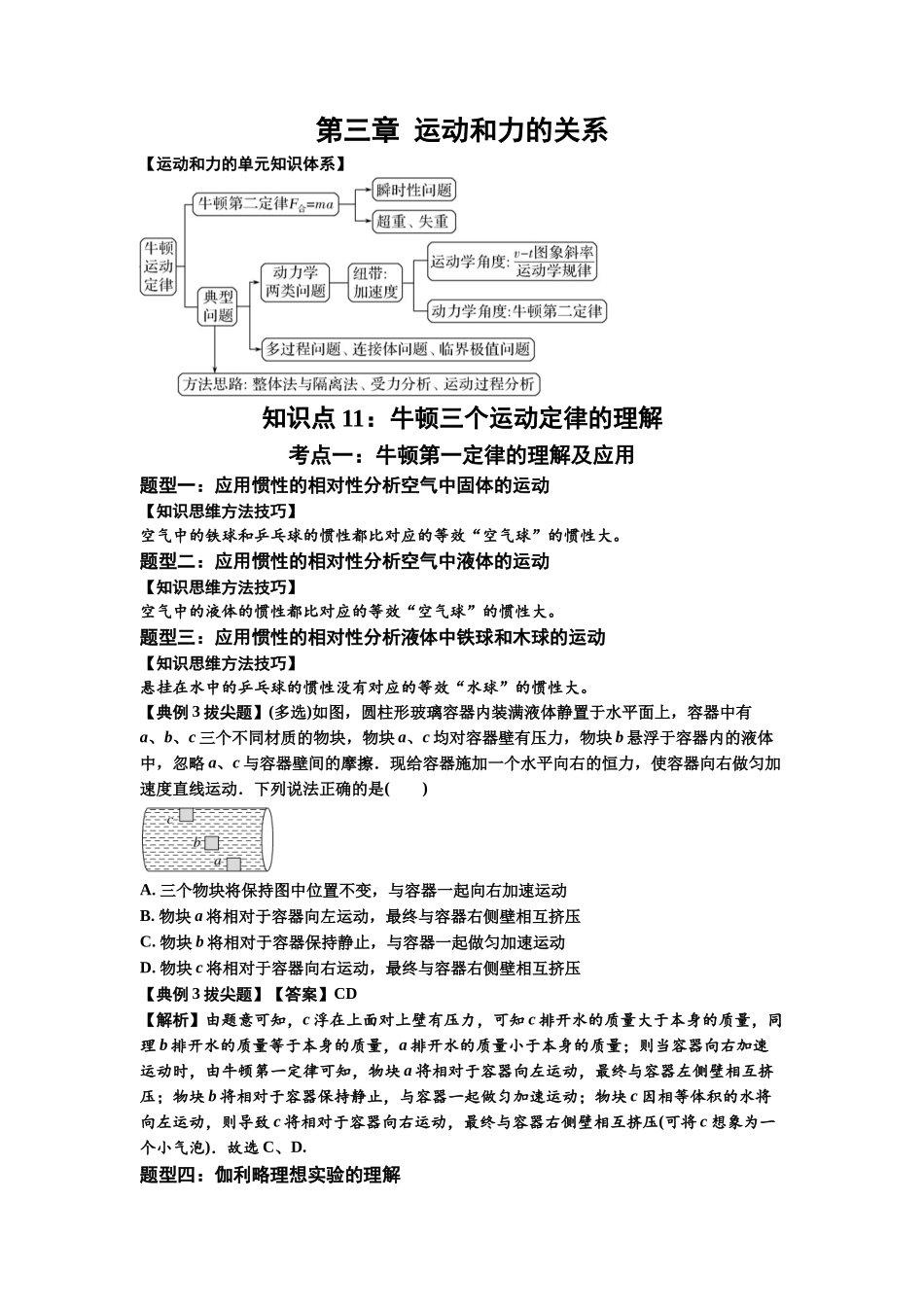 知识点11：牛顿三个运动定律的理解（拔尖解析版）.docx_第1页