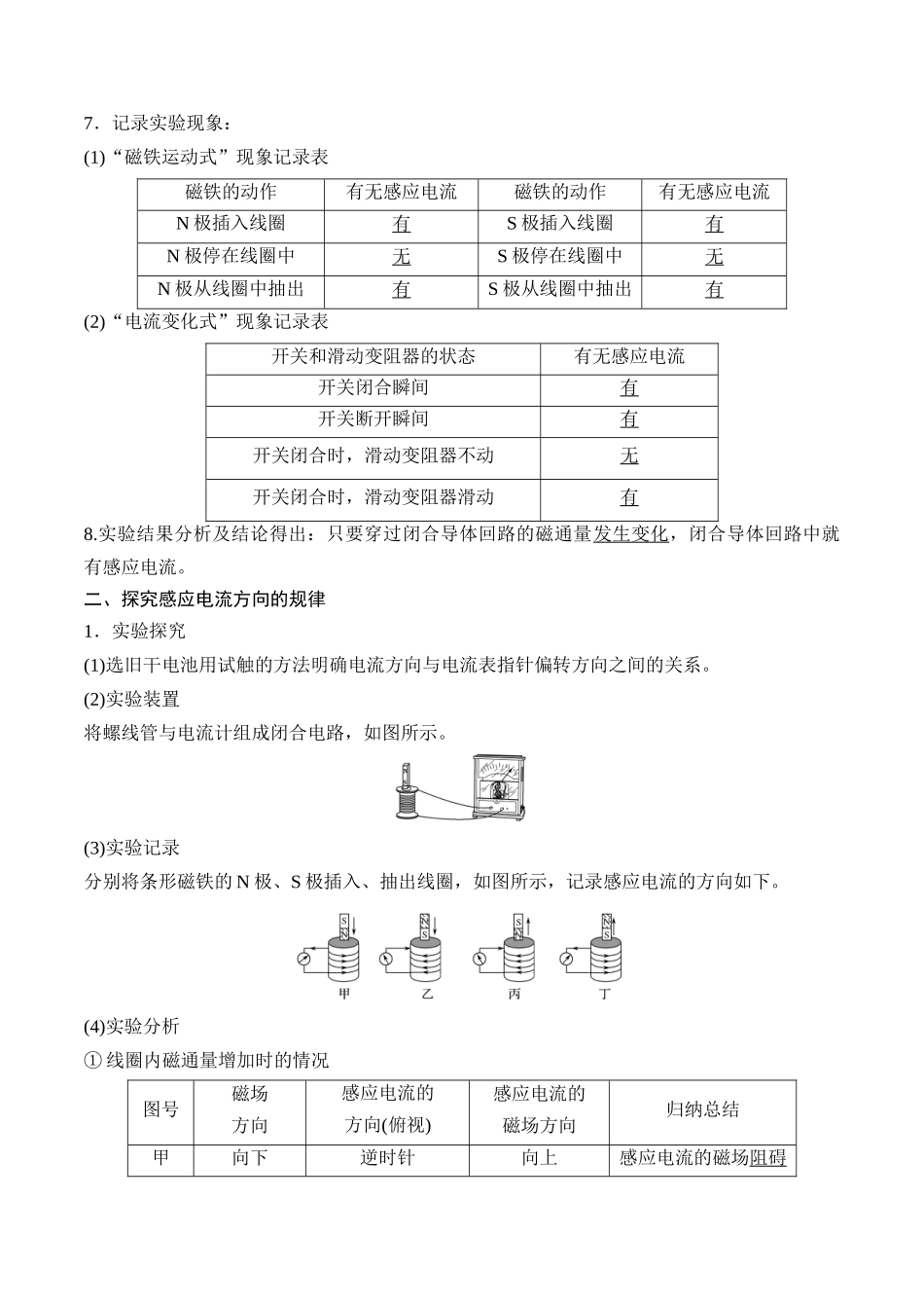 13.2探究电磁感应现象(原卷版)高考一轮复习100考点100讲.docx_第2页