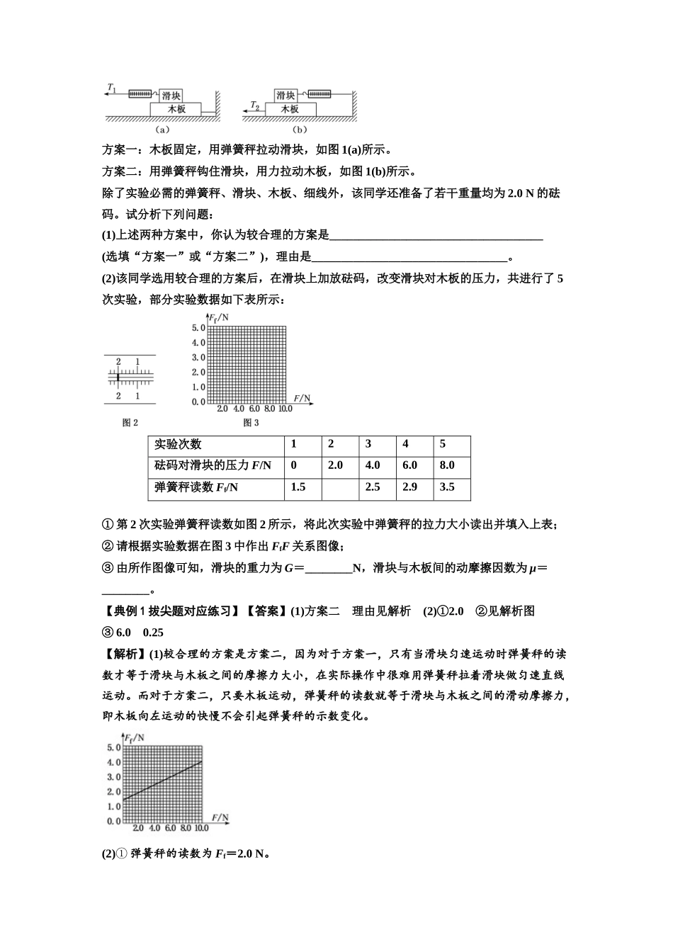 知识点22：应用动力学方法测动摩擦因数（拔尖解析版）.docx_第2页
