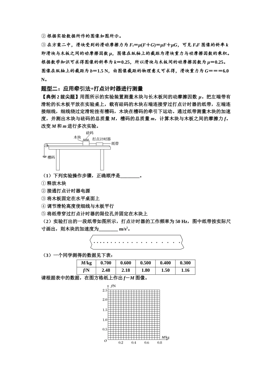 知识点22：应用动力学方法测动摩擦因数（拔尖解析版）.docx_第3页