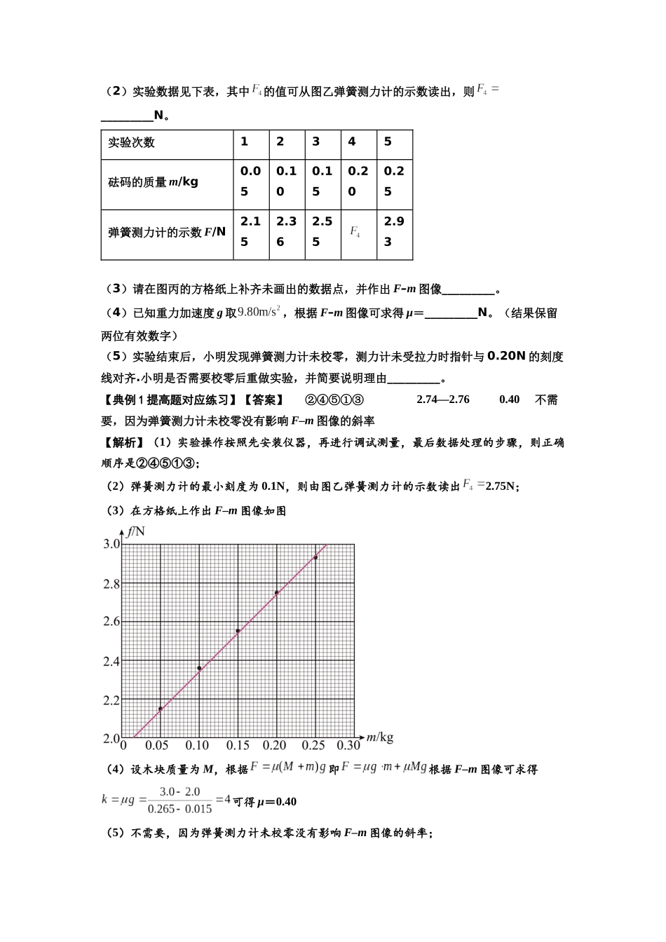 知识点22：应用动力学方法测动摩擦因数（提高原卷版）.docx_第3页