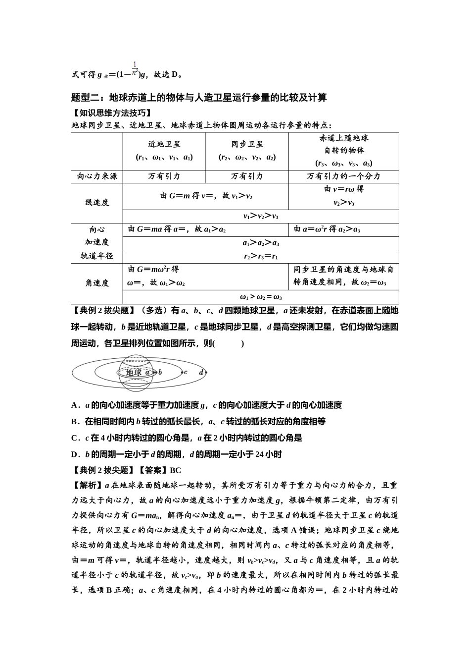 知识点30：万有引力定律及其应用（考虑星球自转）（拔尖教师版）.docx_第3页