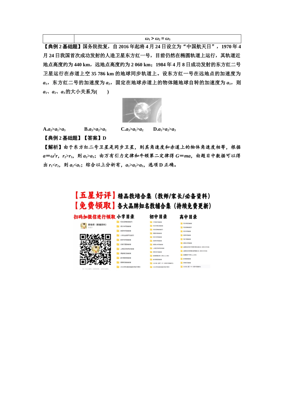 知识点30：万有引力定律及其应用（考虑星球自转）（解析版）.docx_第3页