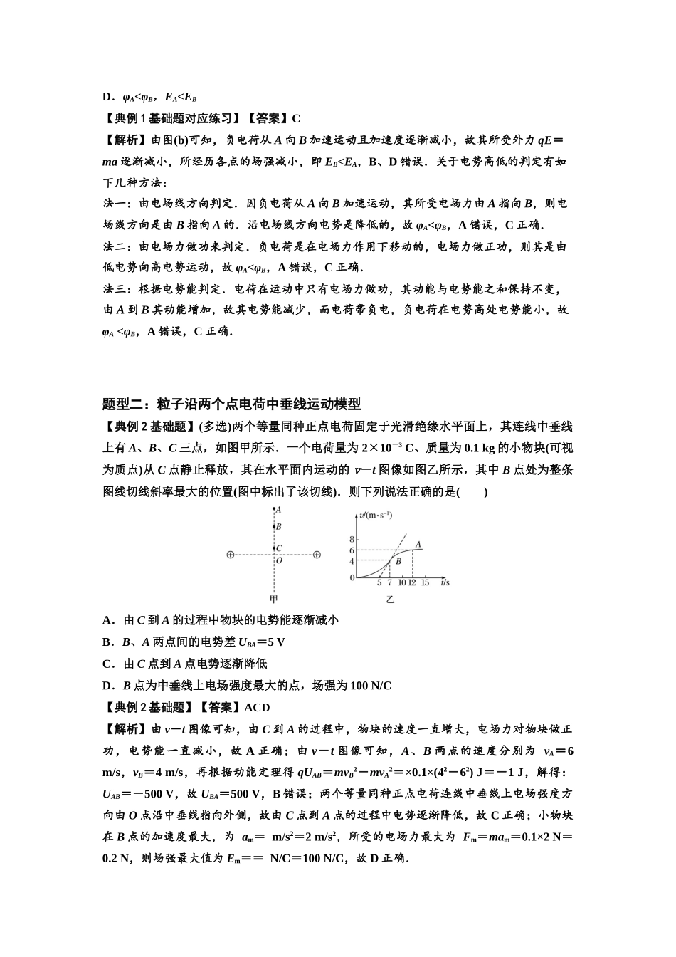 知识点66：静电场中的图象问题（解析版）.docx_第2页