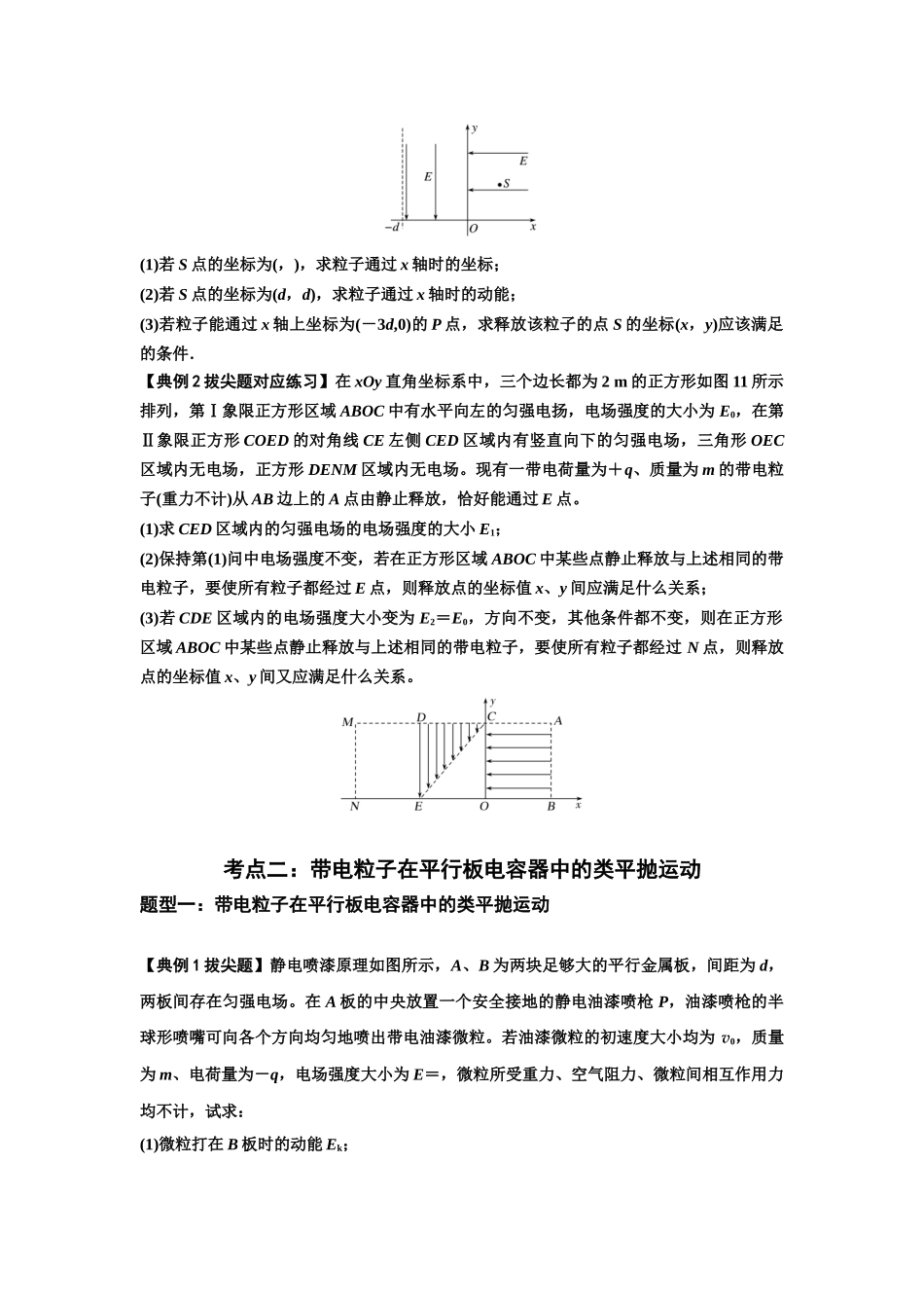 知识点69：带电粒子在电场的偏转运动（拔尖学生版）.docx_第2页