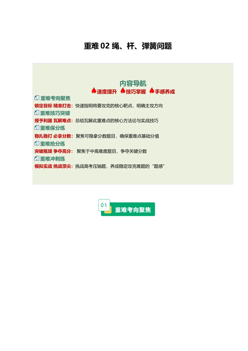 重难02 绳、杆、弹簧问题（重难专练）（黑吉辽蒙专用）（教师版）.docx_第1页