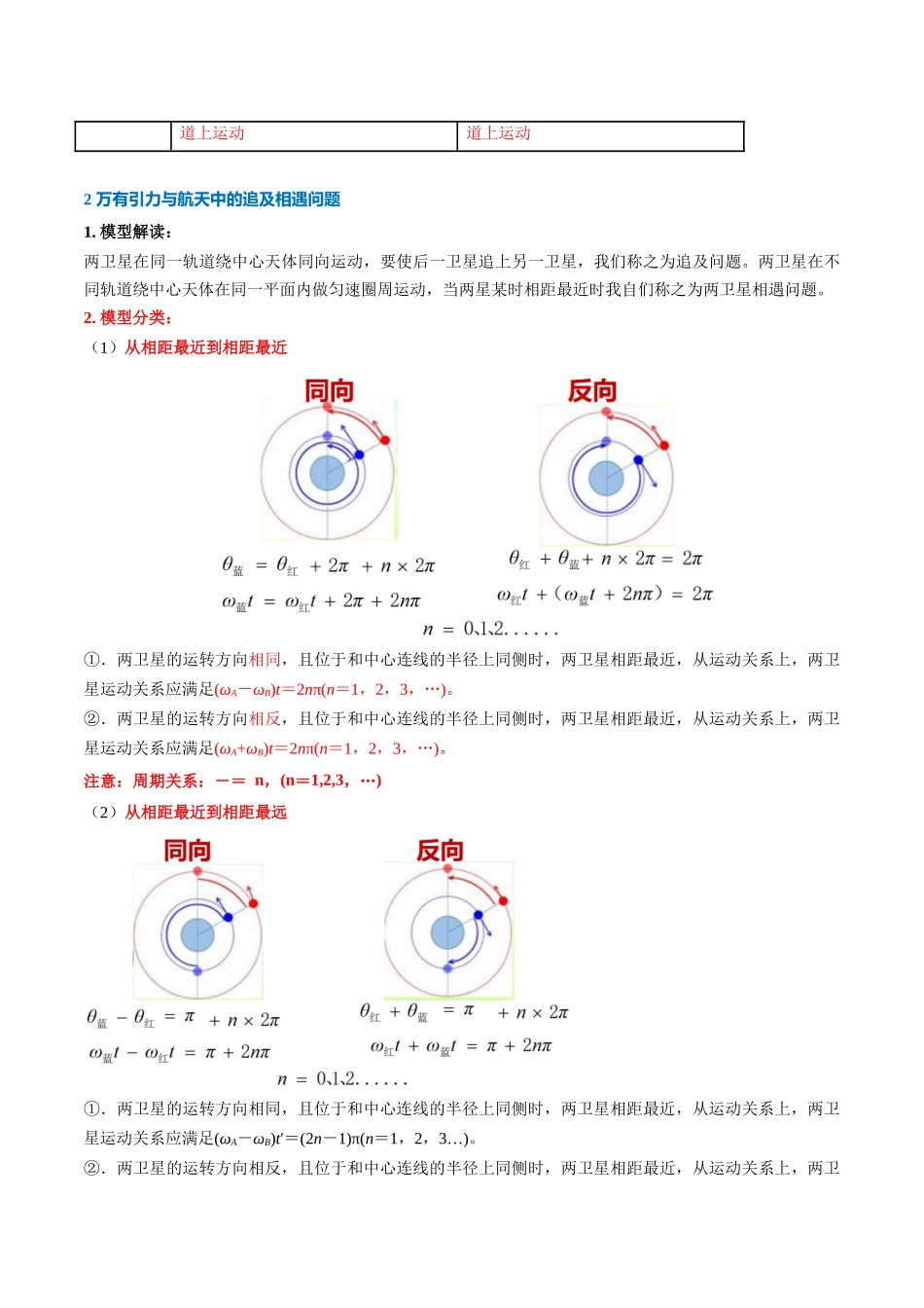 重难05 万有引力与航天（三大概念、五类热点问题、卫星发射与变轨、宇宙速度、卫星的追及相遇、多星模型等）（重难专练）（全国通用）（学生版）.docx_第3页