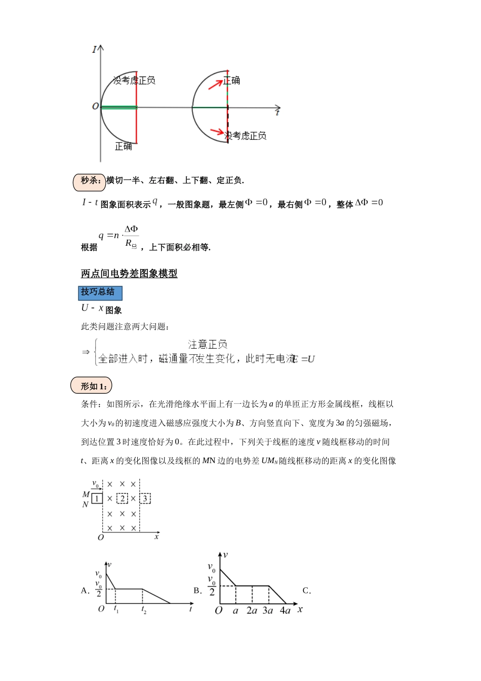 第04讲 电磁感应无力图象及两点电势差图象模型(解析版).docx_第3页