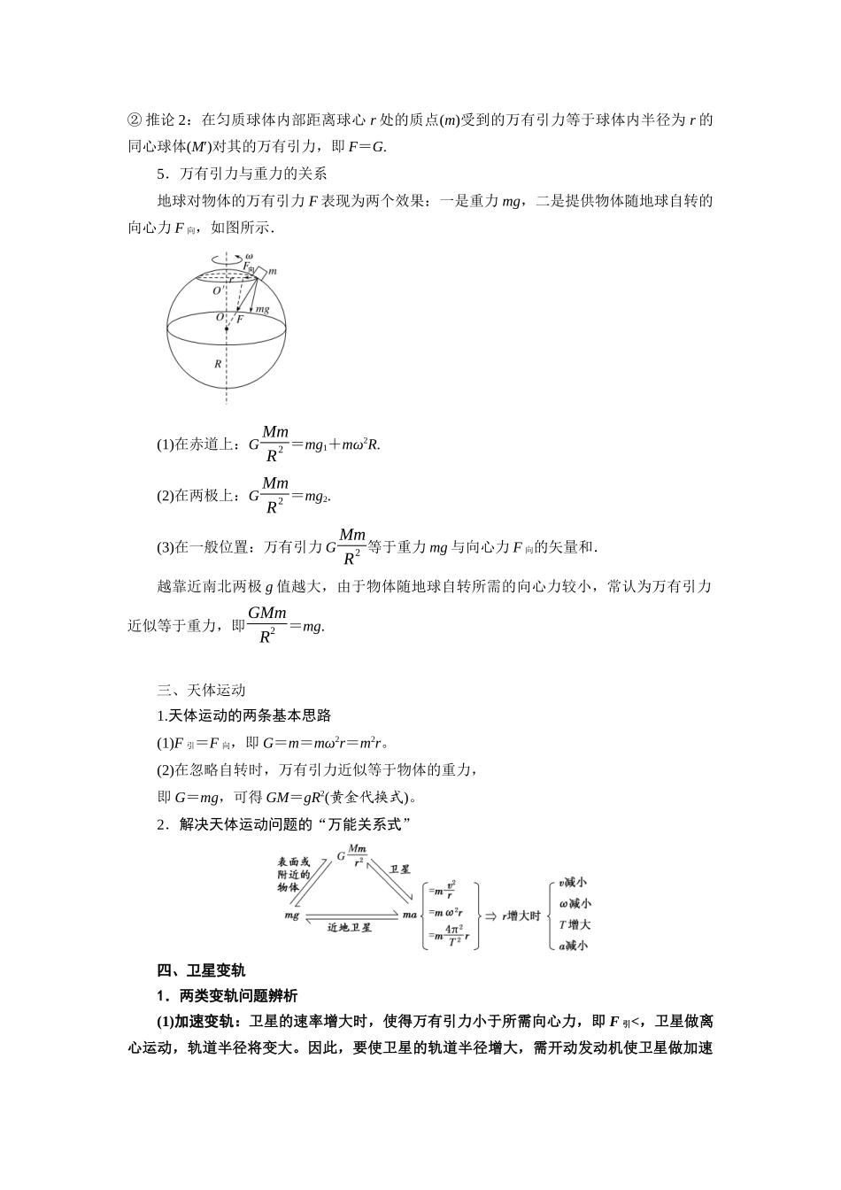 第6讲.万有引力与航天(原卷版).docx_第2页