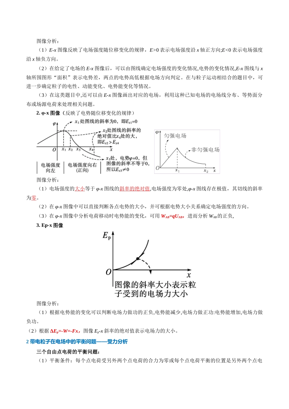 重难12 静电场(电场的性质、电场中的图像问题、电场中的能量问题、轨迹问题、带电粒子在电场中的运动)(重难专练)(全国通用)(学生版).docx_第3页