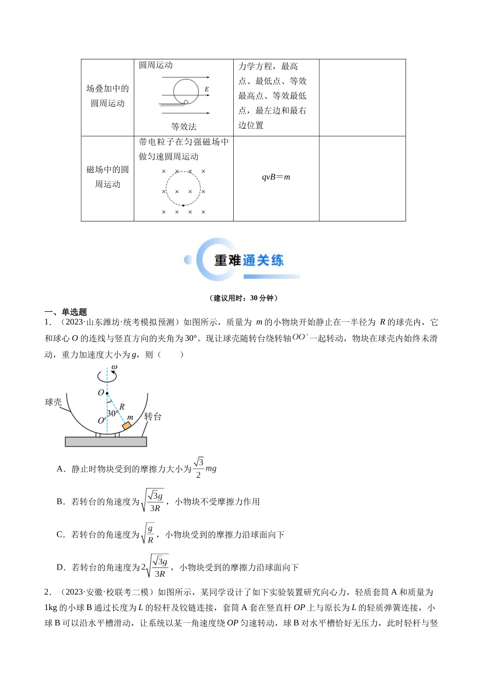 重难点04 圆周运动(学生版).docx_第2页