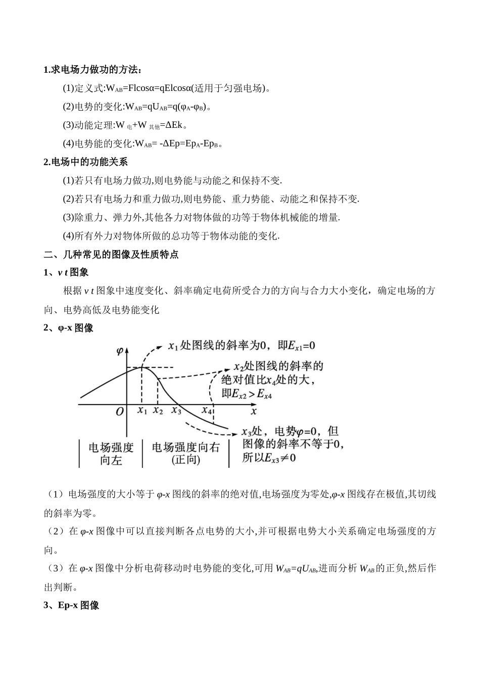 重难点09 电场（电场的性质、电场中的图像问题、电场中的功能关系、带电粒子在电场中的运动）（原卷版）.docx_第3页