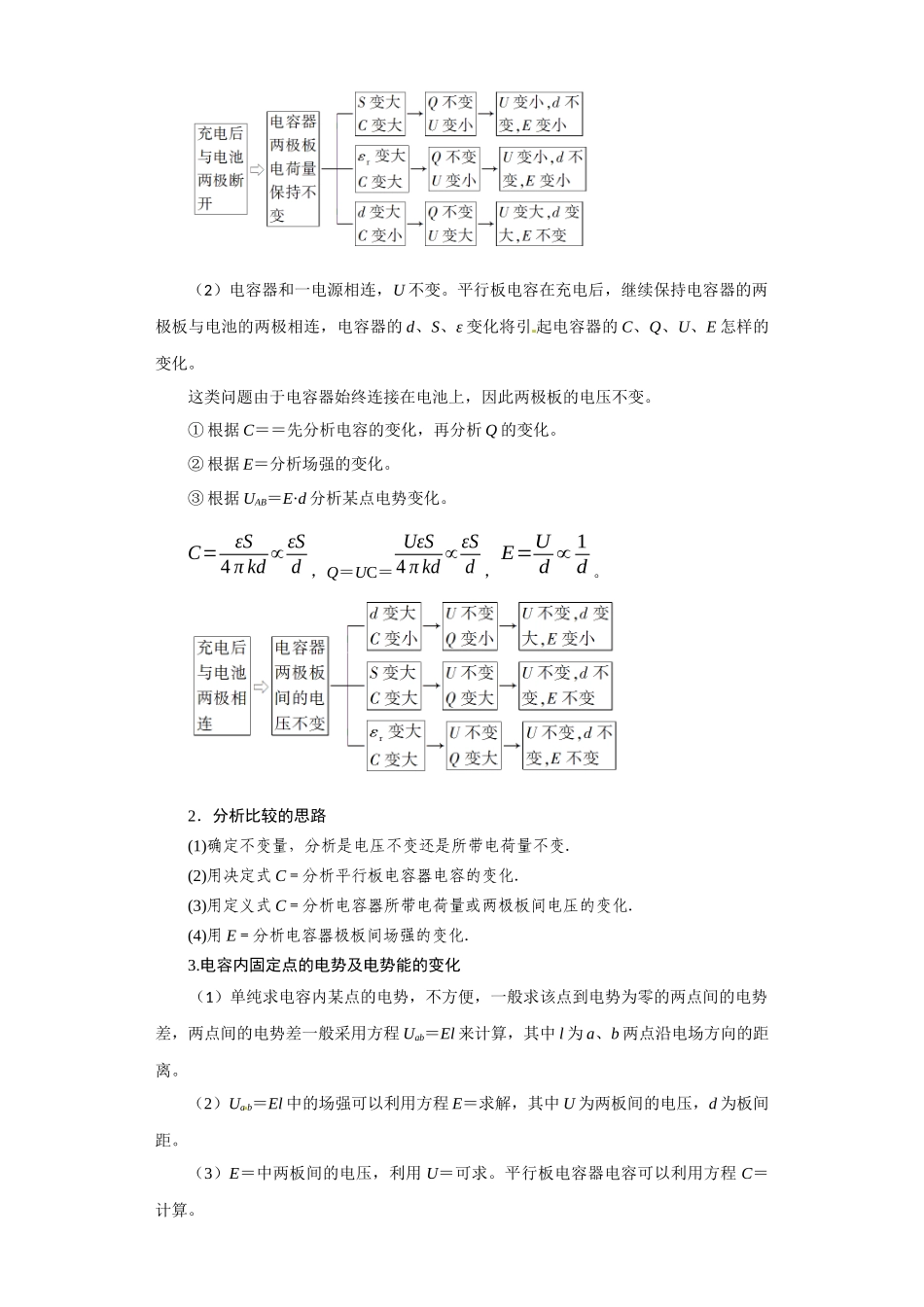 第28讲　电容动态分析及带电粒子在电场中的运动（解析版）.docx_第3页
