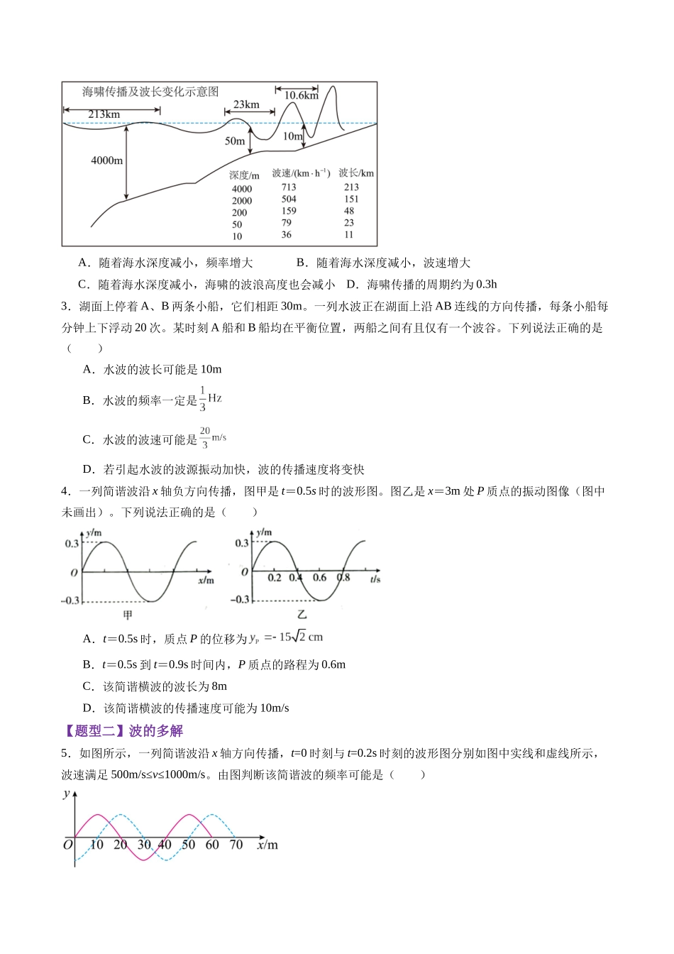 第31讲 机械波(练习)(学生版).docx_第2页
