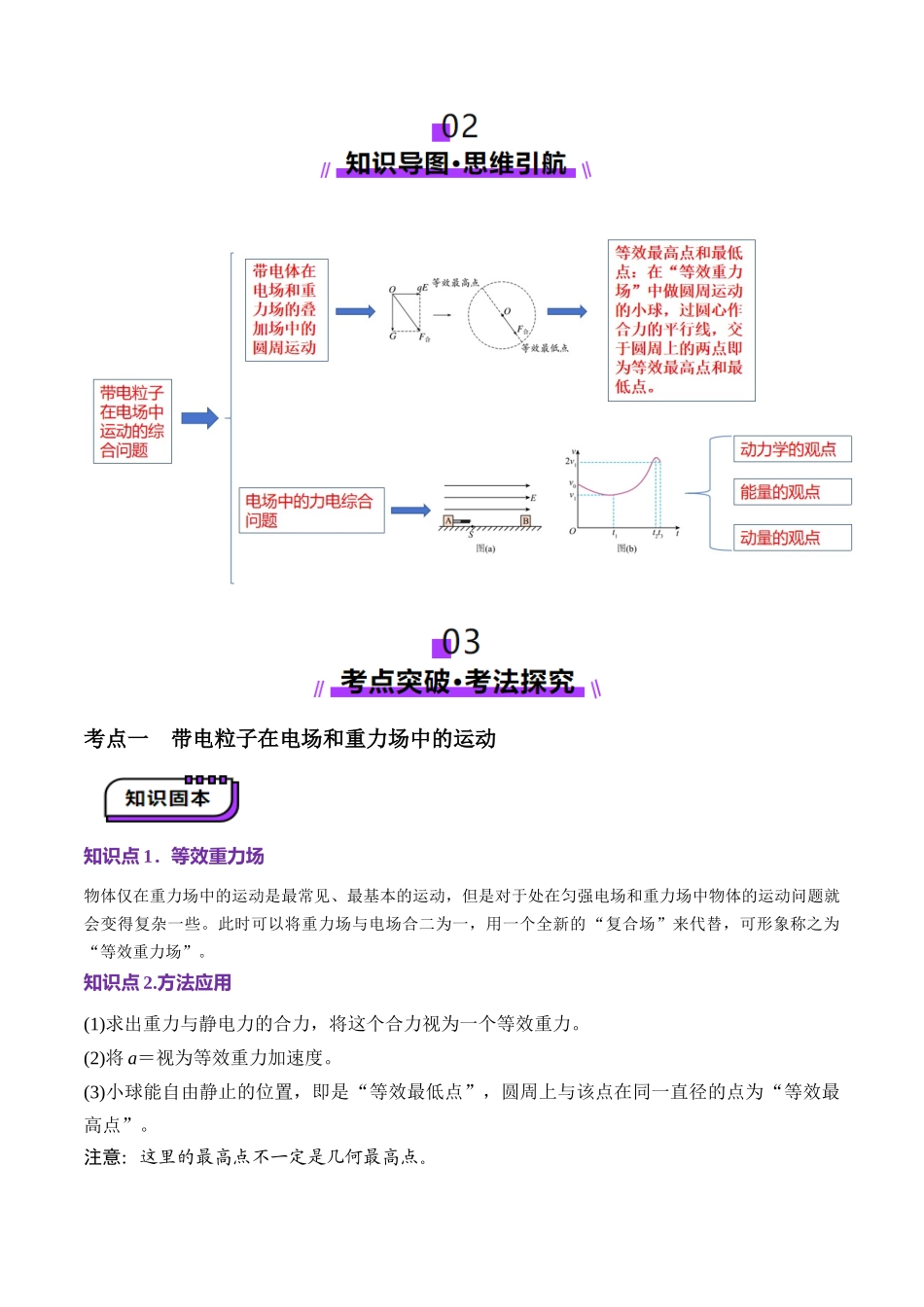 第38讲 带电粒子在电场中运动的综合问题(讲义)(学生版).docx_第2页