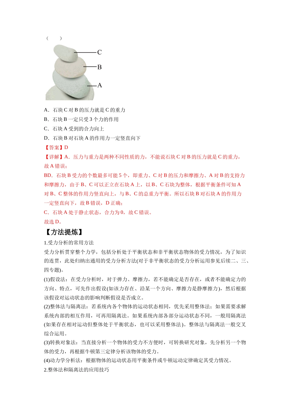 专题01 力与物体的平衡（解析版）.docx_第2页