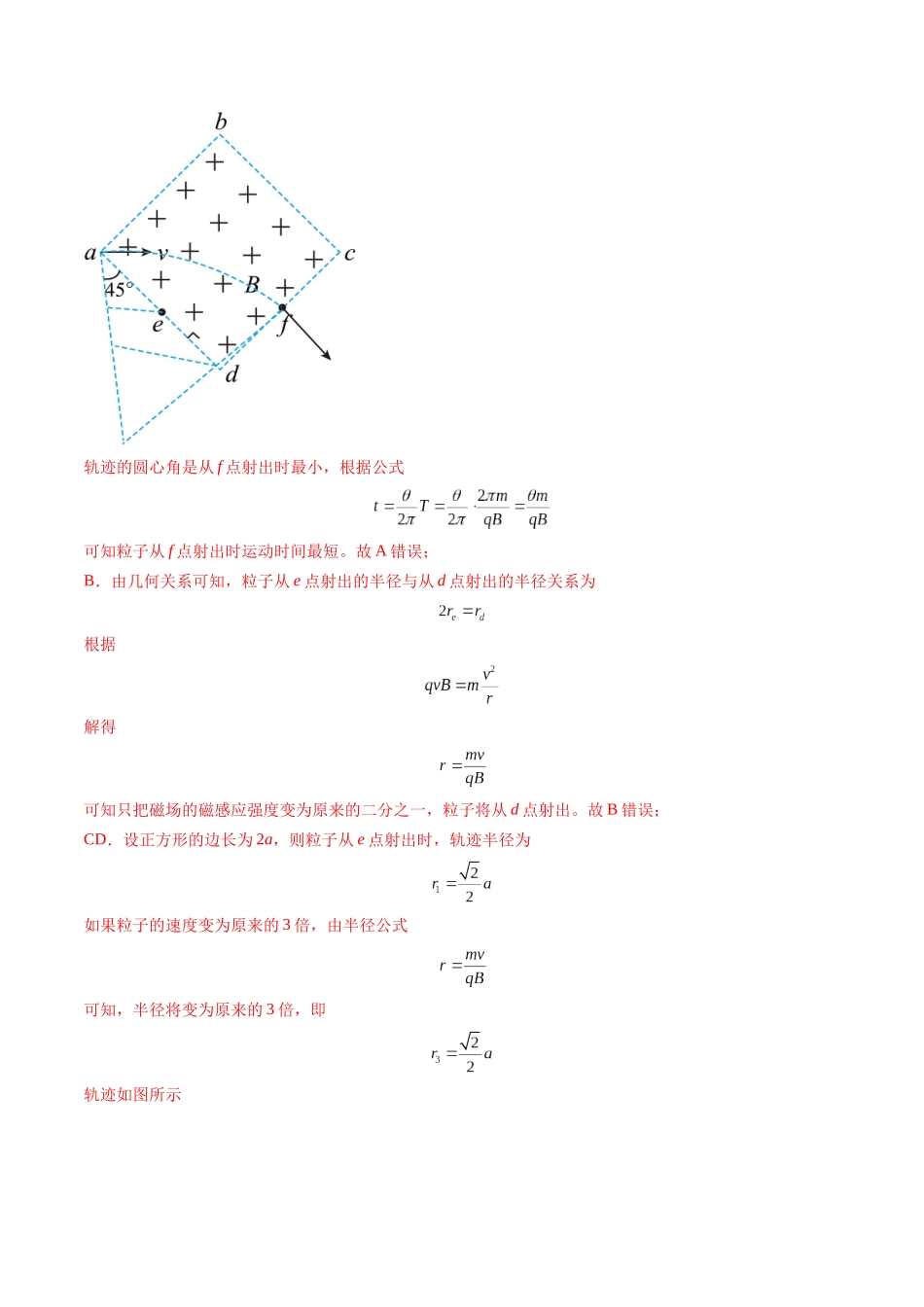 第48讲   动态圆、磁聚焦和磁发散问题（练习）（教师版）.docx_第2页