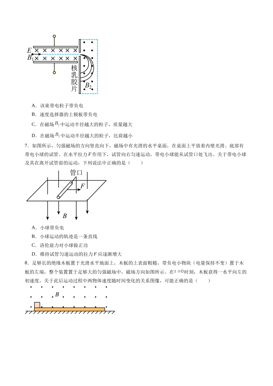 第十一章 磁场（测试）（原卷版）.docx_第3页