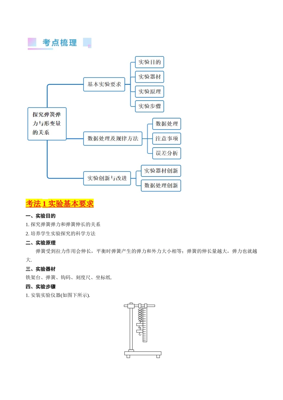 考点08 实验二  探究弹簧弹力和形变量的关系（核心考点精讲精练）-备战2024年高考物理一轮复习考点帮（新高考专用）（解析版）.docx_第2页