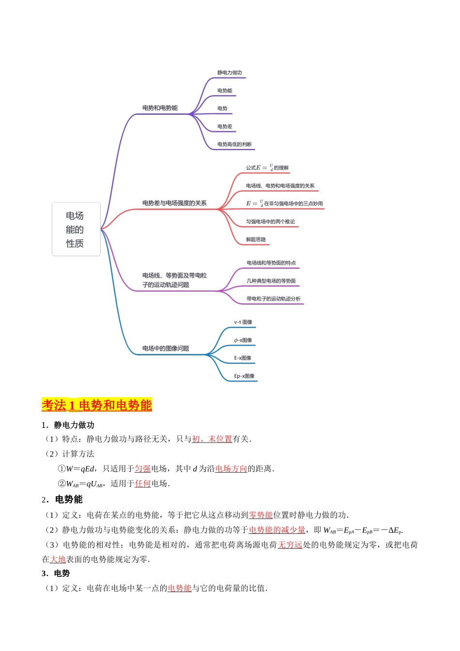 考点35 电场能的性质(核心考点精讲+分层精练)(解析版).docx_第2页