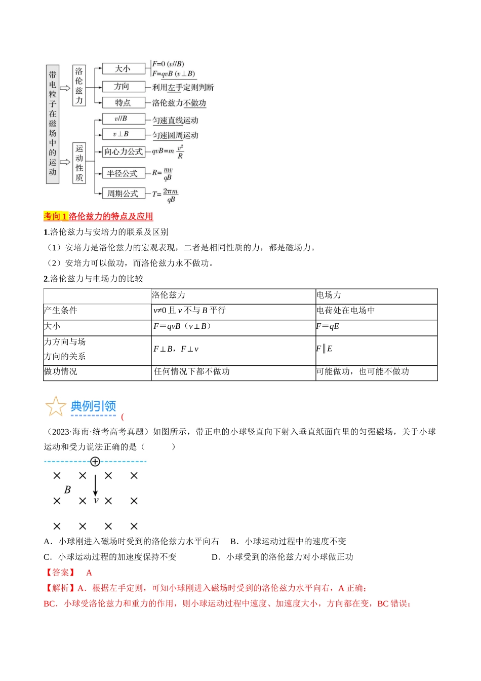 考点45 带电粒子在磁场中运动 洛伦兹力(解析版).docx_第2页