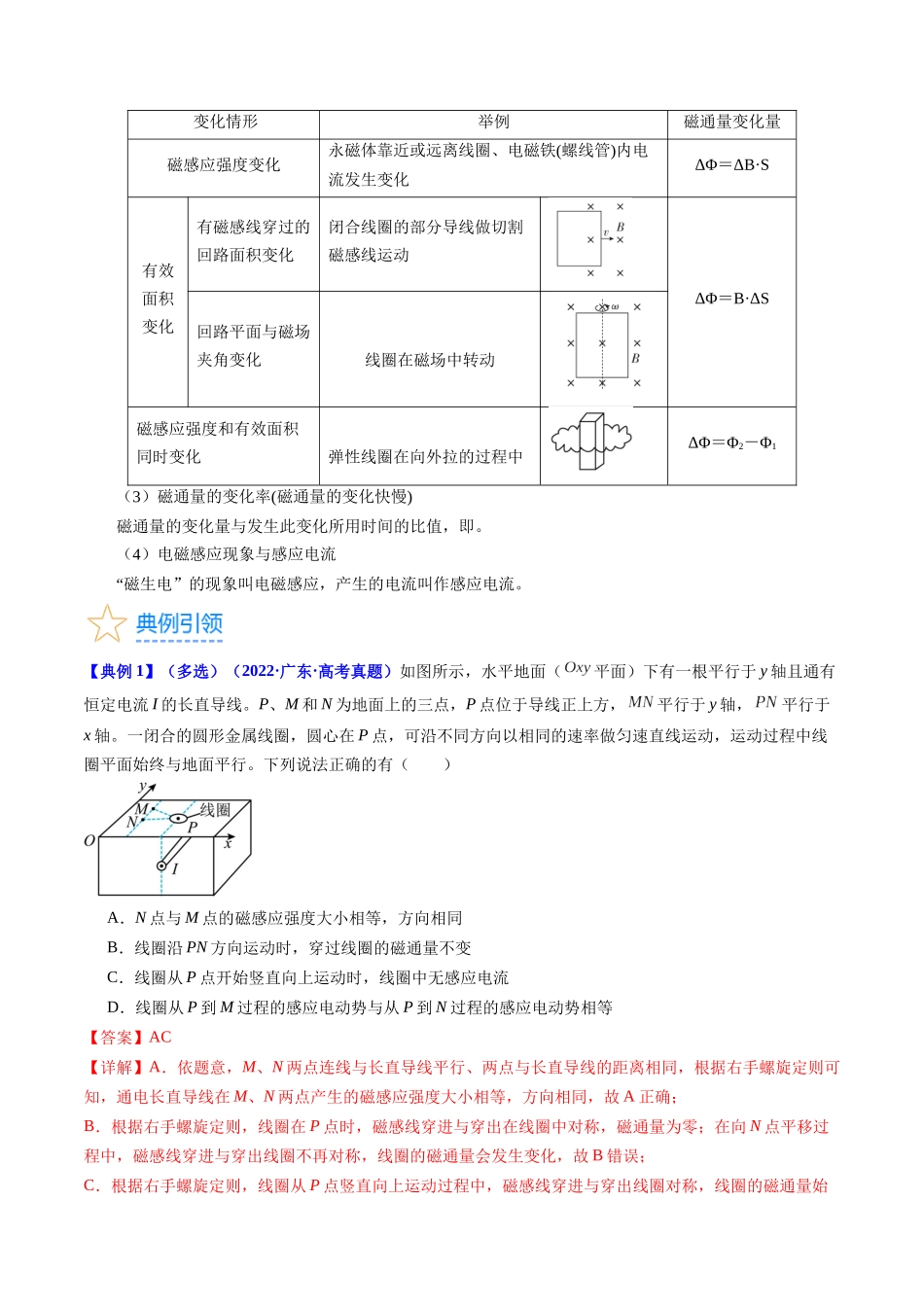 考点49 电场感应现象 楞次定律(核心考点精讲+分层精练)解析版.docx_第3页