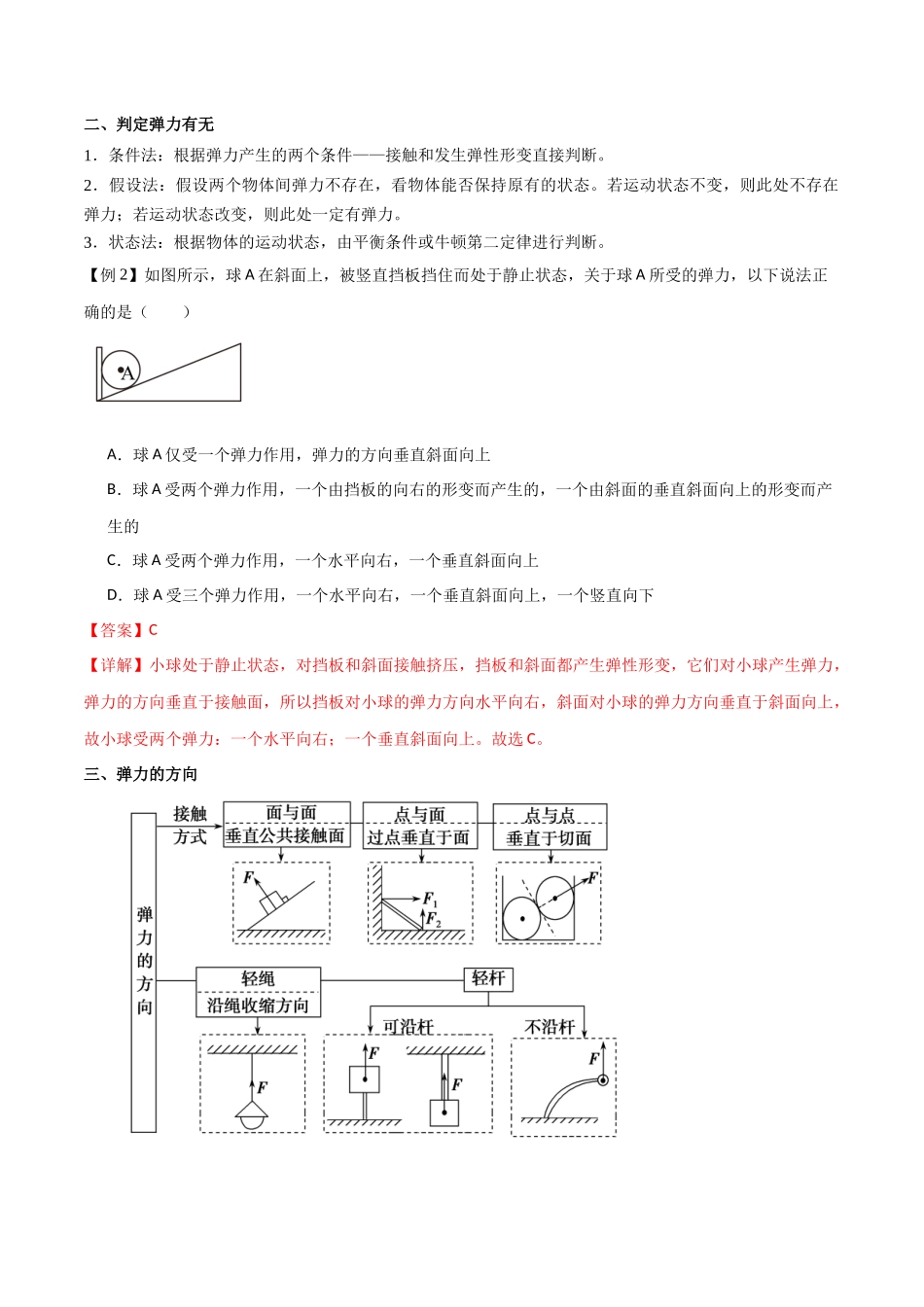 专题07 重力和弹力(解析版).docx_第2页