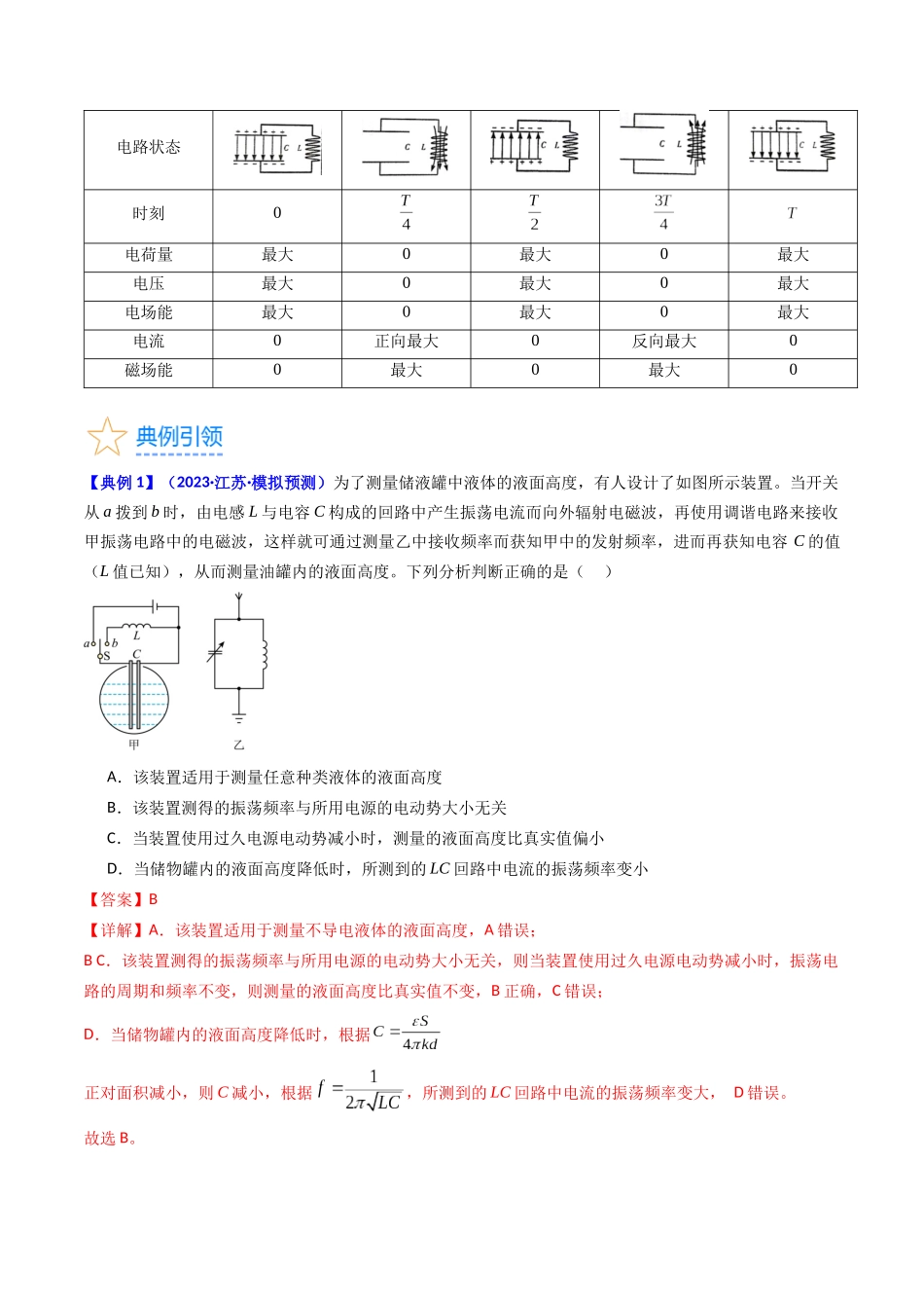 考点61  电磁振动和电磁波   相对论（核心考点精讲+分层精练)解析版.docx_第3页