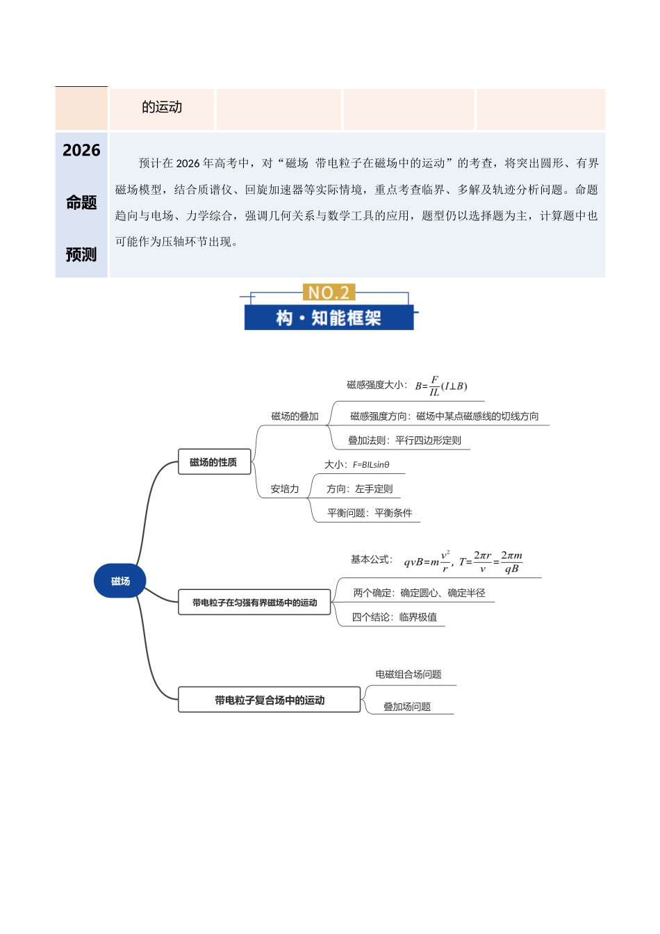 专题10 磁场 带电粒子在磁场中的运动(复习讲义)(全国通用)(学生版).docx_第3页